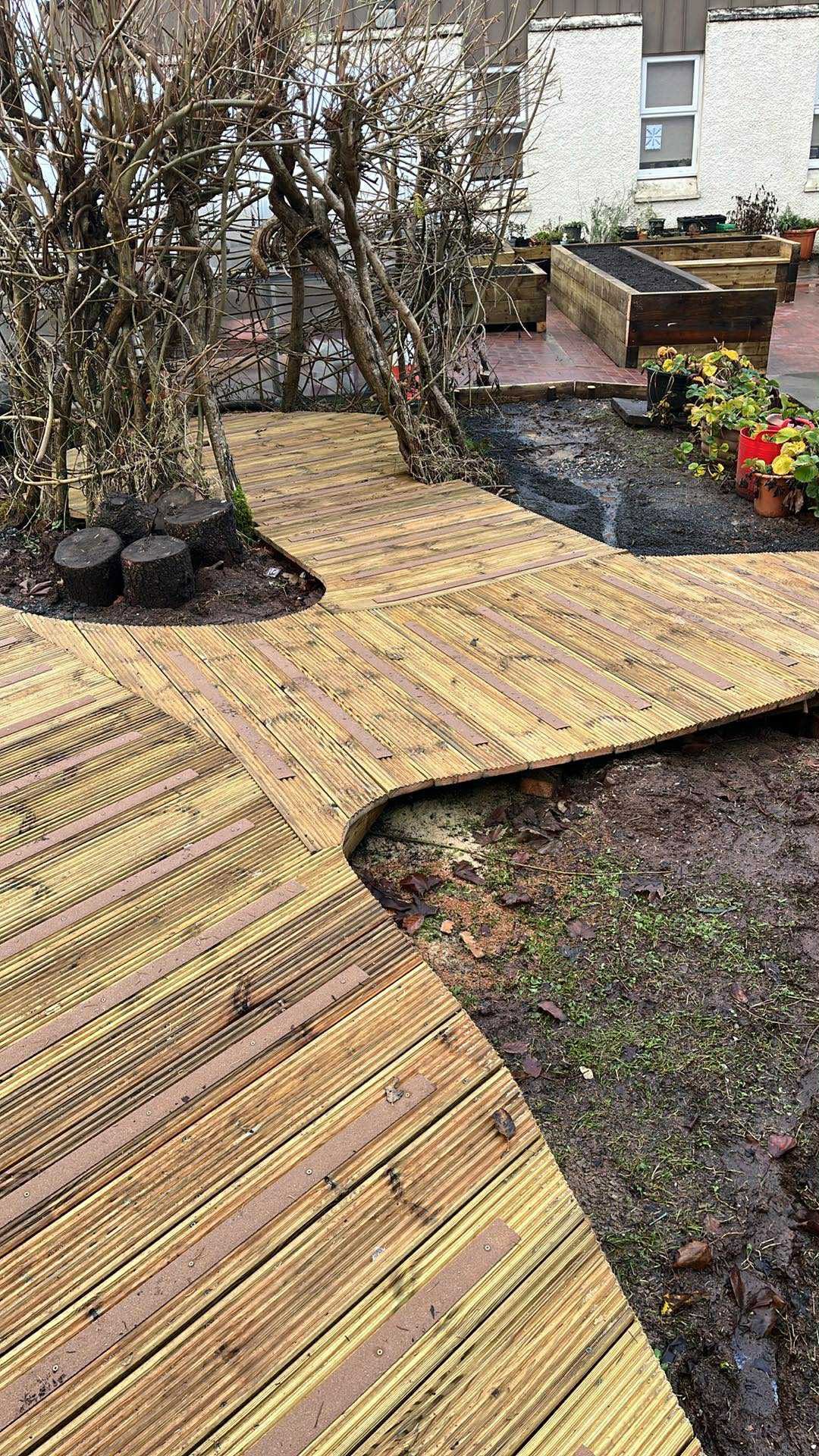Garden decking
