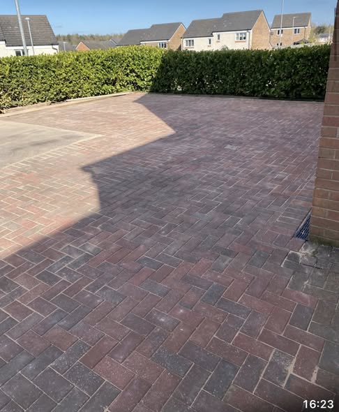 Driveway after monoblock