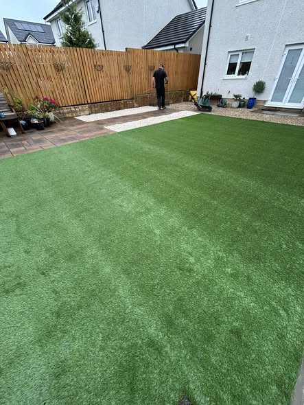 Garden after new lawn