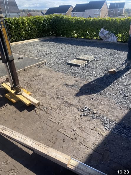 Driveway before monoblock
